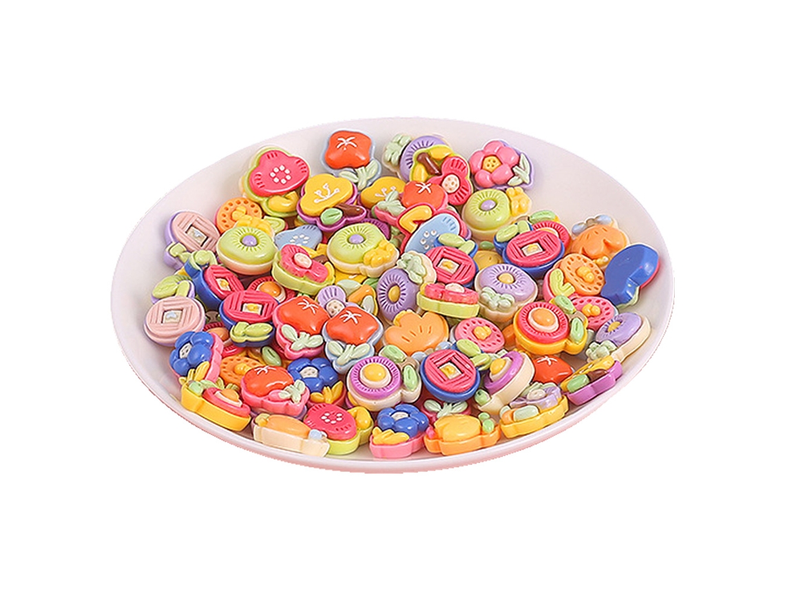 Kit de Resina 50pcs para Artesanato DIY, Customização de Capas de Celular e Scrapbooking, Modelos Sortidos EIOORORRIY
