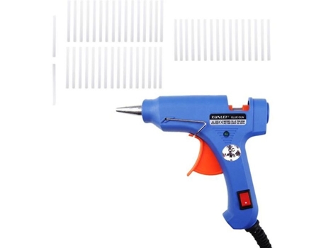 Pistola de cola profissional de 20 W com 50 bastões de cola de alta temperatura, ferramenta de reparo TOMTOP