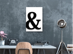 Quadro ARTGEIST Decorative Letter (1 Part) Vertical (80x120)