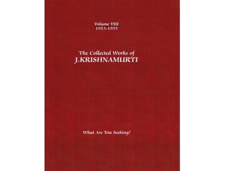 Livro The Collected Works of J.Krishnamurti - Volume VIII 1953-1955 de Jiddu Krishnamurti (Inglês)