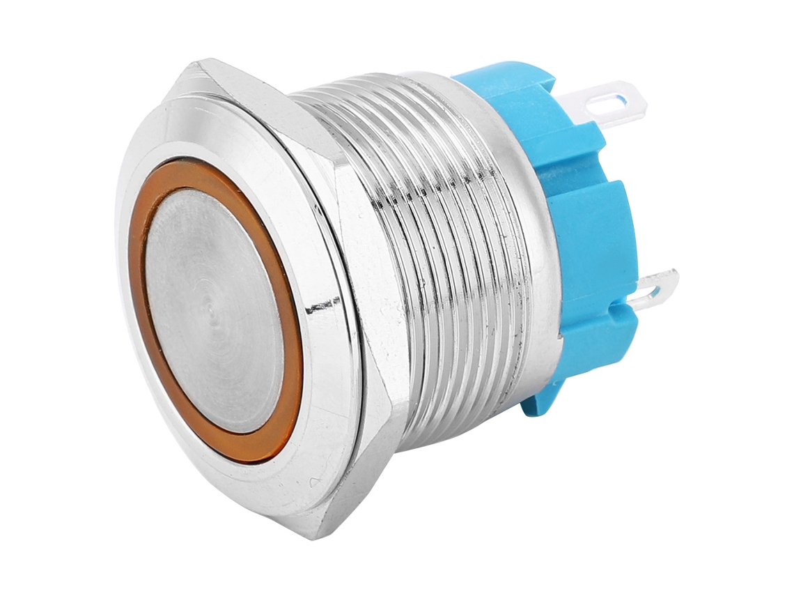 Laxiscreed Botão De Push Com 4 Pinos, Impermeável Ip65, Para Ring Light Em Carros E Embarcações