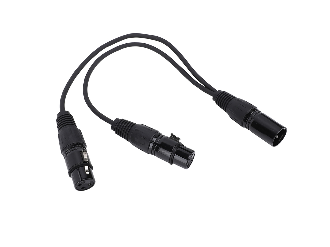 Aetheria cabo Divisor Xlr Macho para Duas Fêmeas Forma Y 3 Pinos Adaptador Balanceado 30cm