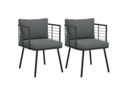 Garden Chair, Garden Chairs Vidaxl Preto Rattan / Vime (n/a)
