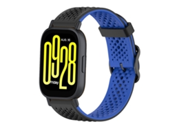Bracelete Para Xiaomi Redmi Watch 5 Active/watch 5 Lite 22mm Bracelete De Silicone Bicolor Digitallab (preto Azul)