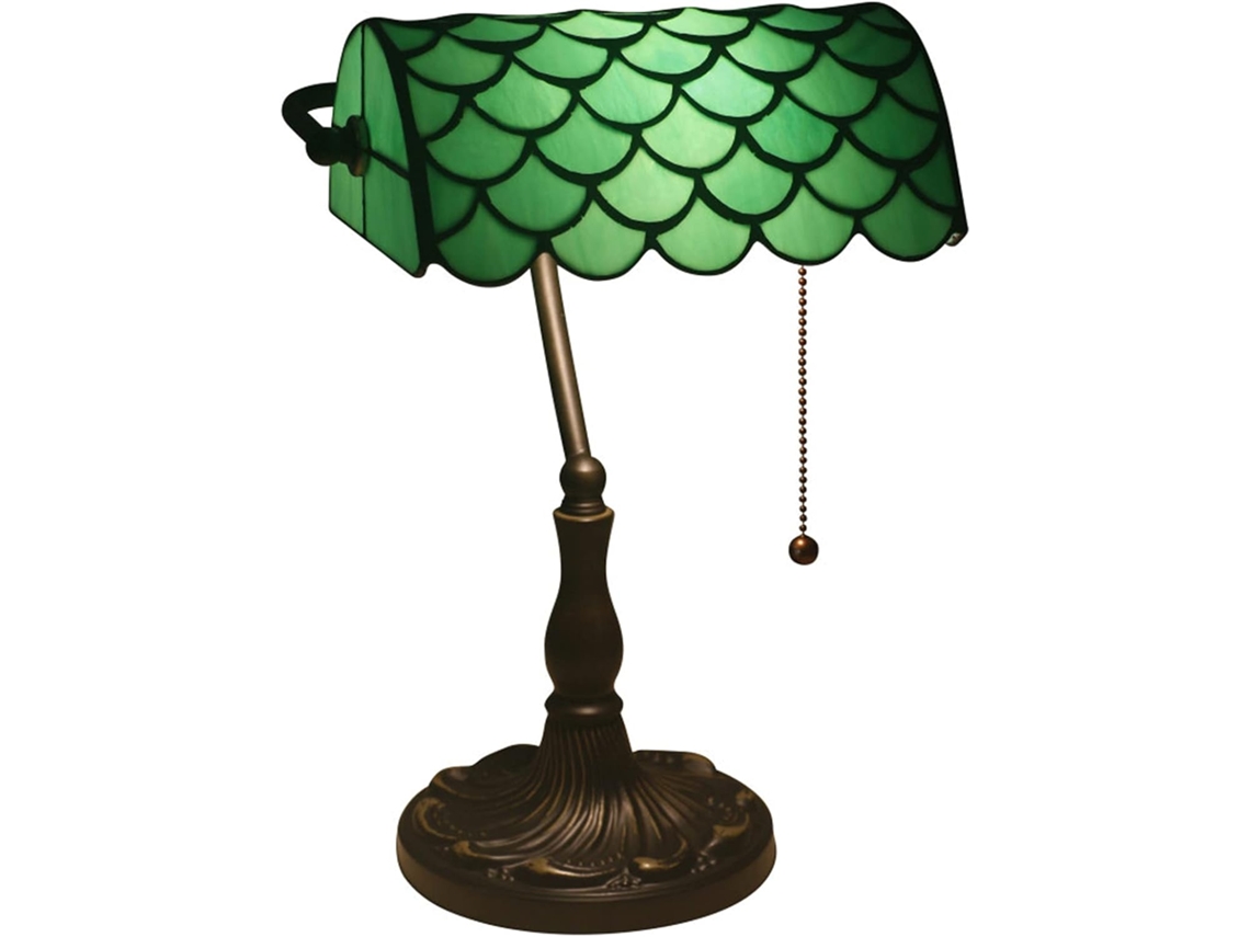 Abajur De Mesa Botowi Estilo Banqueiro, Verde, Para Restaurante, Estilo Tiffany, Para Escrivaninha, Biblioteca Ou