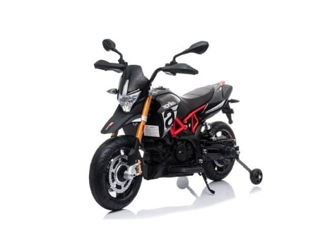 Moto Elétrica para Crianças Apriliaduro 900 Preto 3-6 Anos 12V