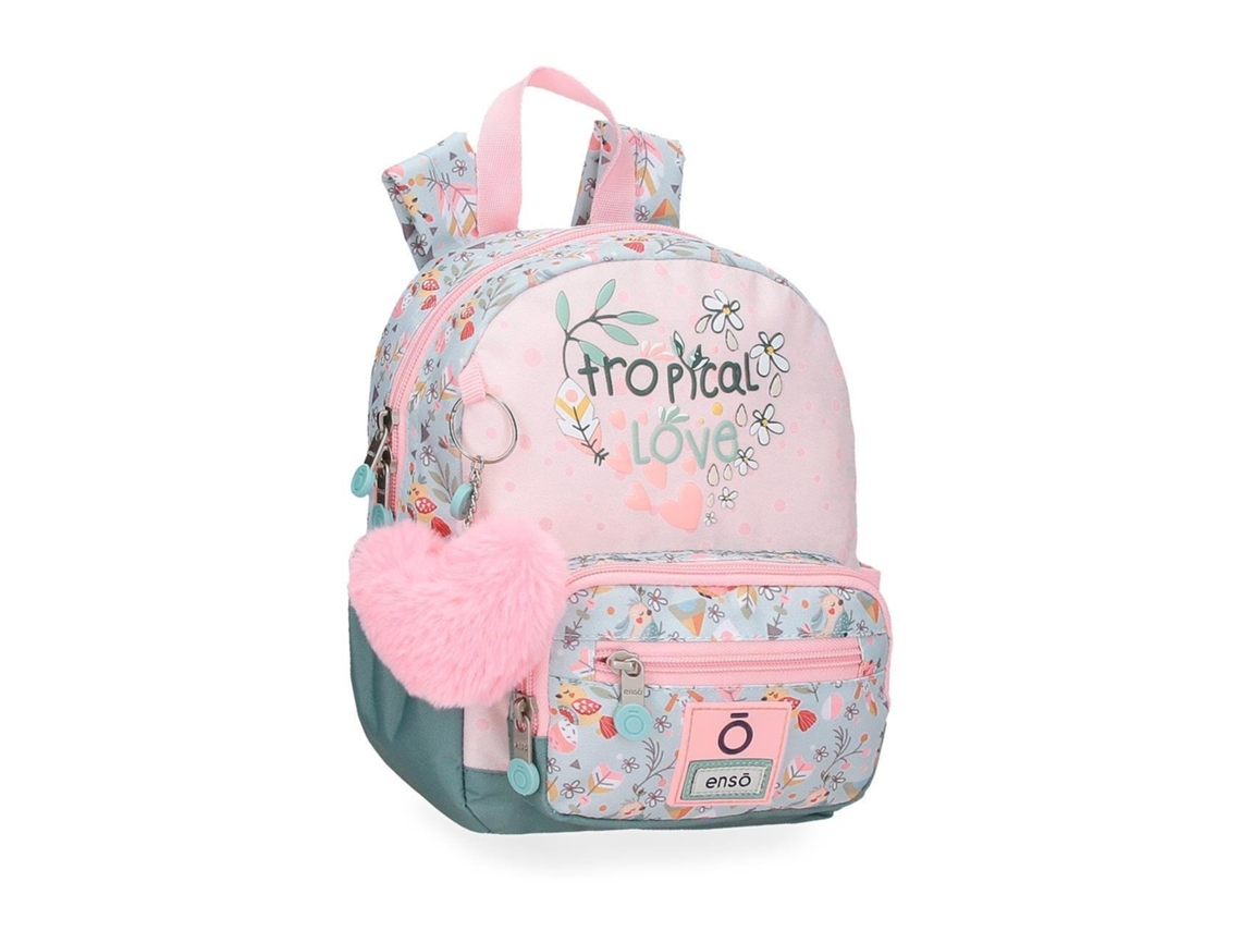 ENSO Mochila Escolar Poliéster Tropical Love Multicor