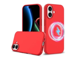 Capa De Silicone Com Magsafe Para Iphone 17 - À Prova De Choque E Resistente A Quedas