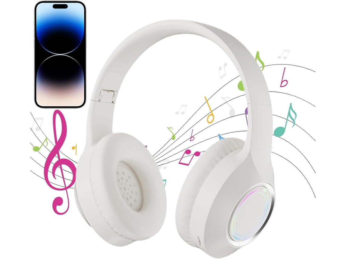 Fones De Ouvido Dobráveis E Leves, Fones De Ouvido Circum Aurais Compactos, Fones De Ouvido Sem Fio Com Cancelamento