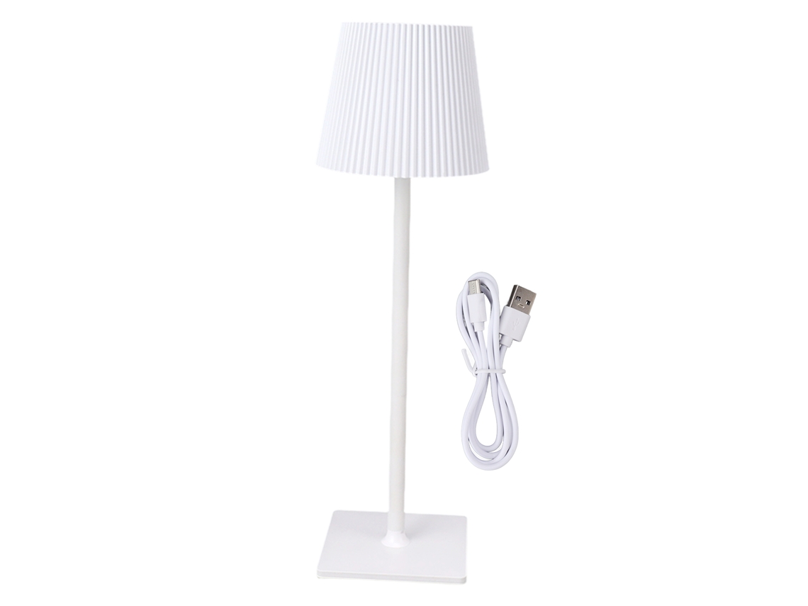 2026 lâmpada de Mesa Led Sem Fio Recarregável com Toque, 3 Temperaturas de Cor, Metal, Branca Portátil