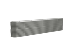 Garden Raised Bed, Garden Raised Beds Vidaxl Cinzeto Aço (332 X 40 X 68 Cm)