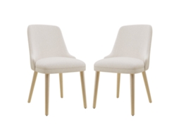 Smartue Conjunto De 2 Cadeiras De Jantar Estofadas Com Encosto Alto, Estilo Vintage Chic