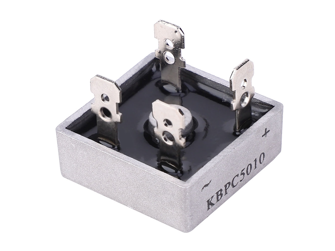 10 Peças Ponte Retificadora Kbpc5010 De Frequência Baixa Monofásica 28x28mm