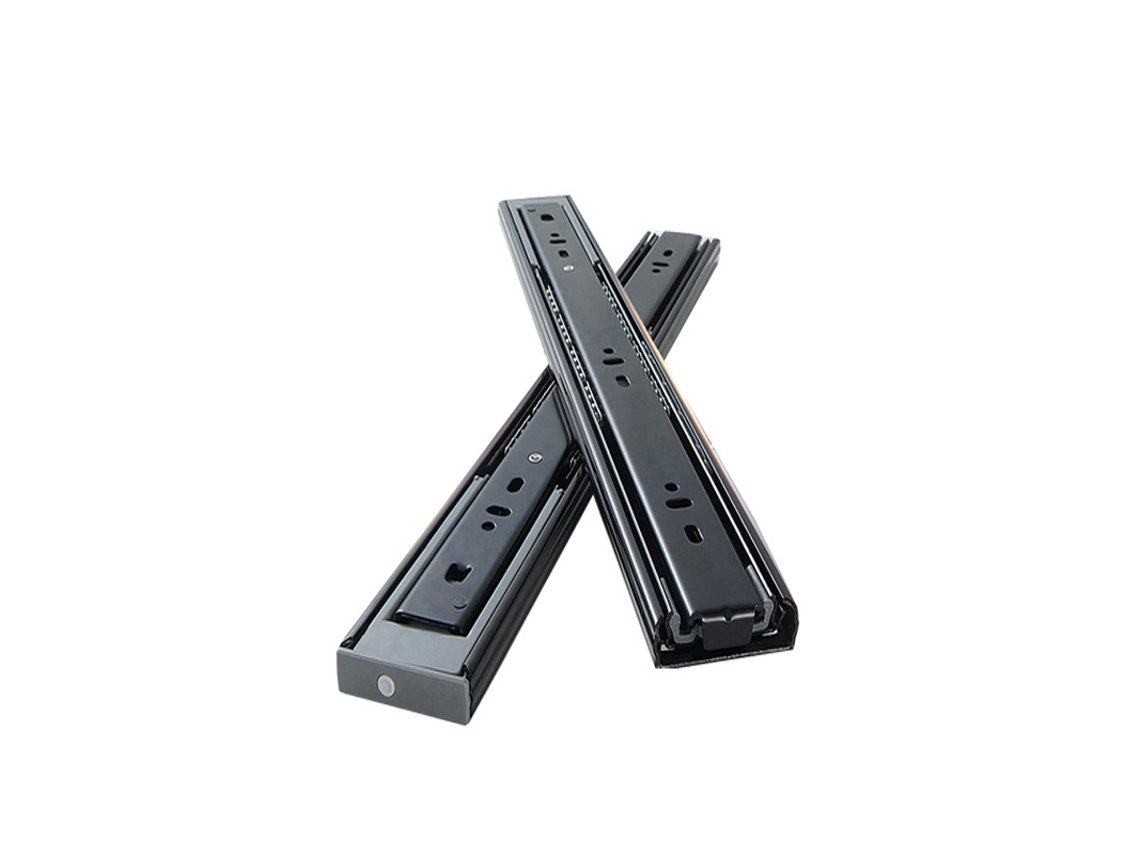 Corrediças Para Gaveta De 250 Mm Com Extensão Total, Corrediças Reforçadas Com Rolamentos De Esferas, Carga 45 Kg, 1 Par