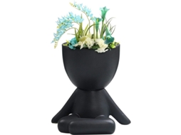 Maceta De Resina Humanoides Para Jardín Decoración Antigua Maceta Exterior Conveniente