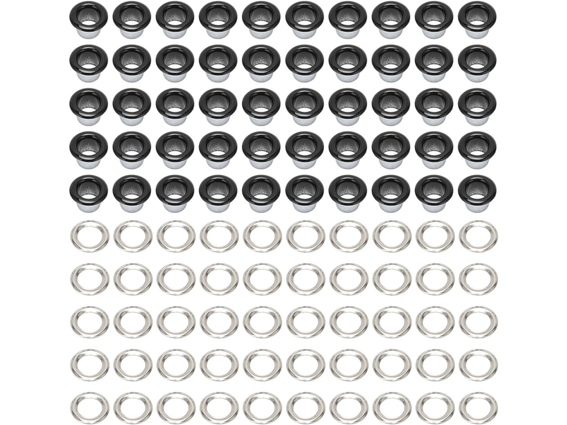 Kit com 500 Ilhós Metálicos de 6 mm, Redondos, em Cobre, para Acabamento