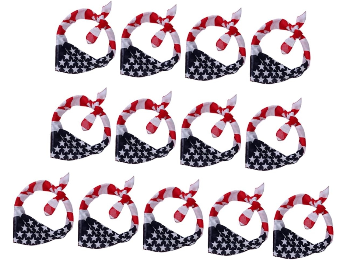 Faixa De Cabelo Elegante Com A Bandeira Americana, Acessório Moderno E Sofisticado.
