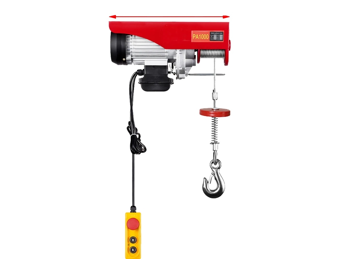 Guincho Elétrico 1000kg, Motor Potente De 1600w, Cabo De Aço De 12m, Capacidade De Carga1000kg Oem