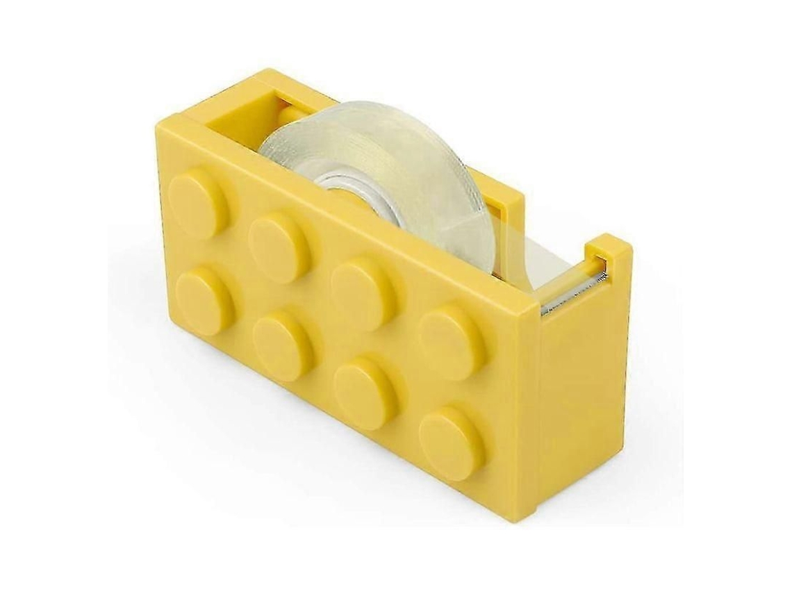 Dispensador de Fita Adesiva Scotch, Scotch Amarelo, em Form Ato Bloco Construção, Id GOKOCO