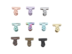 10 Clips De Bisagra De Colores, Resistentes Al Polvo Y Al Óxido, De Metal Galvanizado, Pequeños Para Colgar Fotos, Archivos Y Recetas.