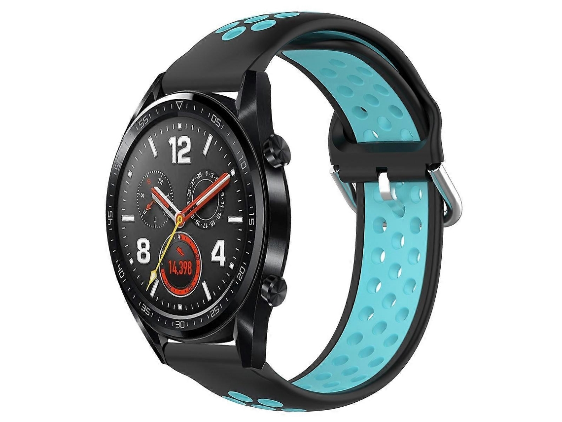 Pulseira Esportiva Bicolor Para Huawei Watch Gt 46mm / 42mm Com Fecho De 22mm