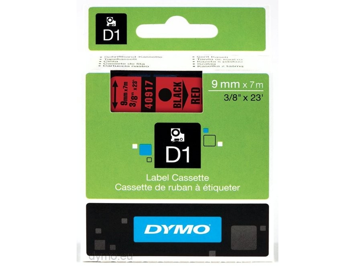 CINT ETIQ DYMO D1  9MMX7M NG/RJ S0720720