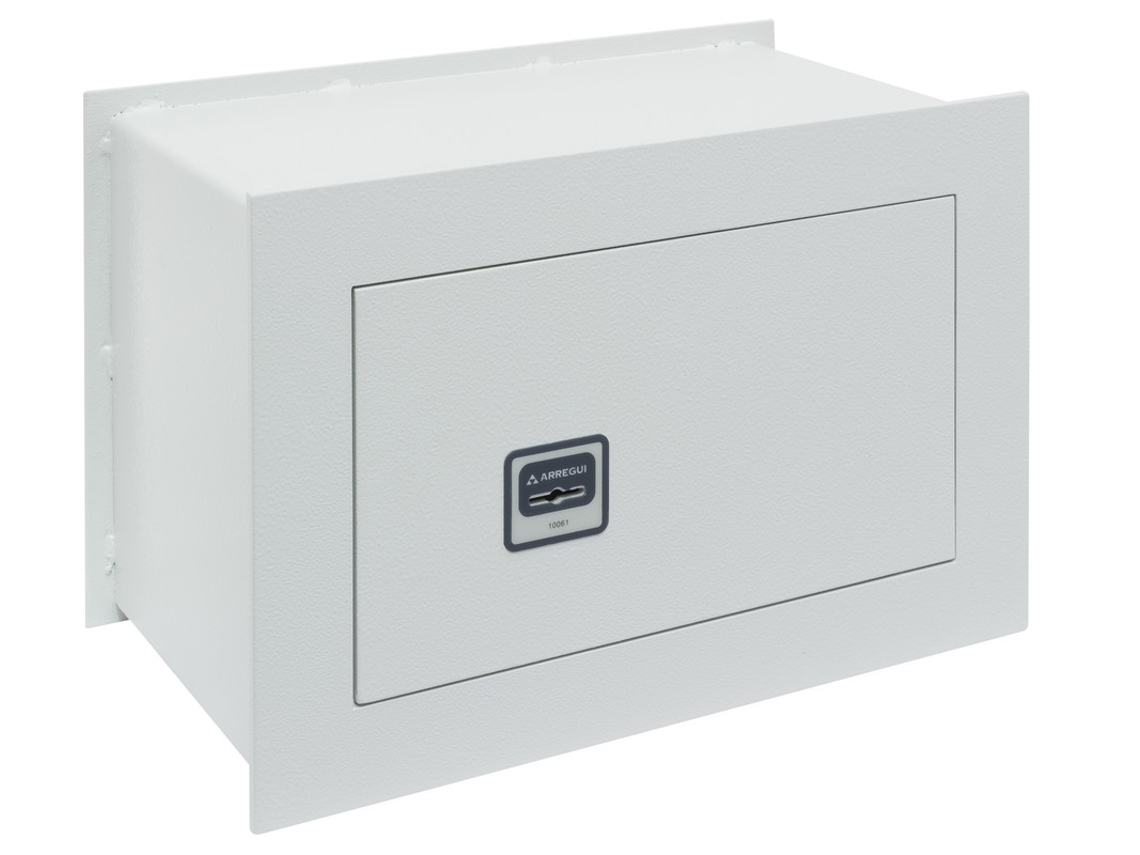 Cofre de parede Arregui Ideal 5 com fechadura de chave, caixa de segurança para casa e residências, fácil de usar.
