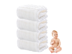 Toalhas Para Bebês - Toalhas Macias Para O Rosto, Toalhas Faciais De Banho Absorventes, Pacote De 4