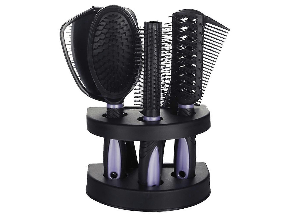 Conjunto De 5 Pentes E Espelhos Profissionais Para Cabelo, Escovas Antiestáticas Para Modelar Cabelo Jinyubo Store (roxo)