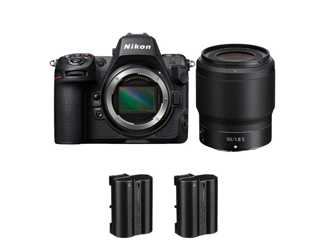 Z8 + Z 50mm F/1.8 S + 2 Nikon En el15c Máquina Fotográfica Híbrida Full frame + Ebook “20 Dicas para Fotos Que Impressionam” NIKON