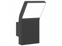 Candeeiro de parede VIDAXL LED para exterior alumínio fundido preto