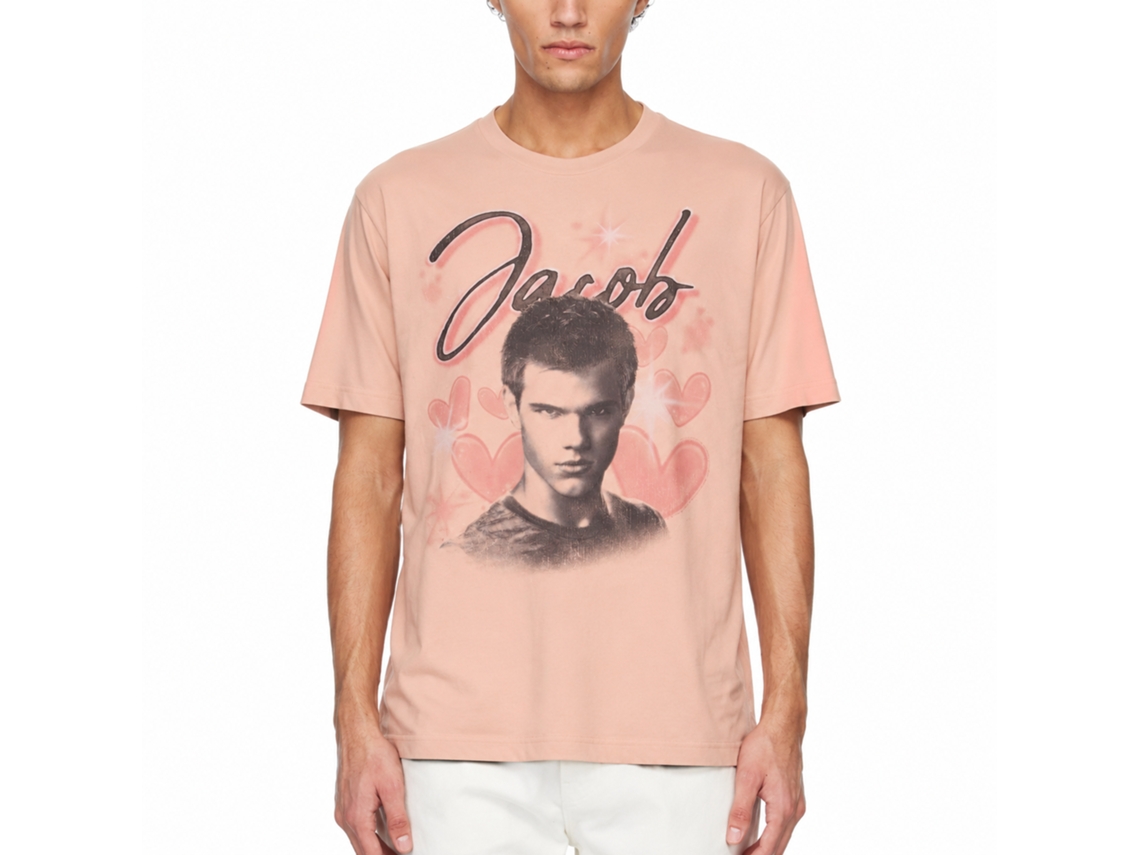 Rockinstone Twilight Jacob Hearts Graphic T-shirt Size:xxxl