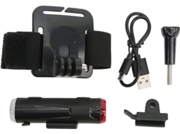 Luz De Capacete Recarregável Via Usb Com 5 Modos Iluminação Frontal E