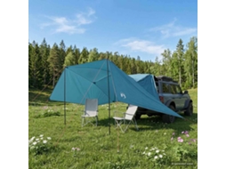 Vidaxl Tenda Para Carro 308 X 215 X 220 Cm Azul Poliéster E Aço