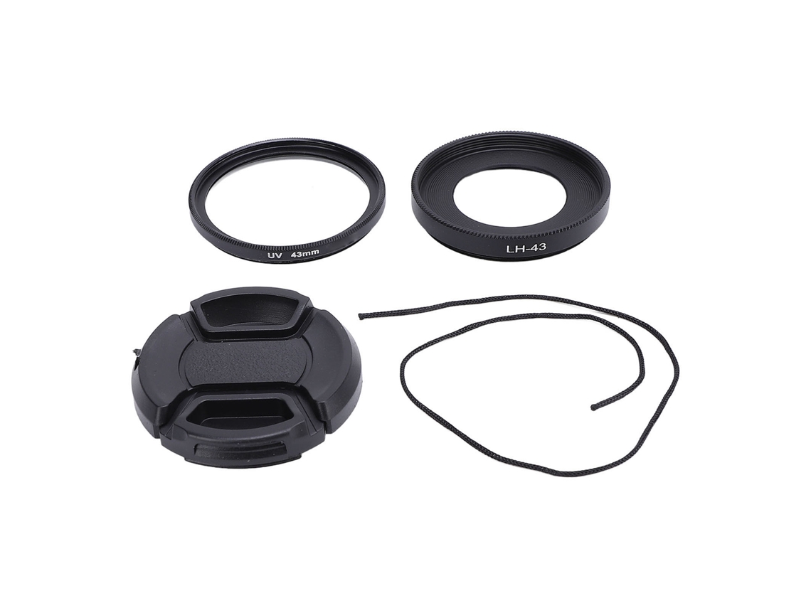 Conjunto De Para-brisas E Filtro Uv Hd De 43mm Para Lente Fixa Ef M 22mm F2 Stm Do Sistema Compacto
