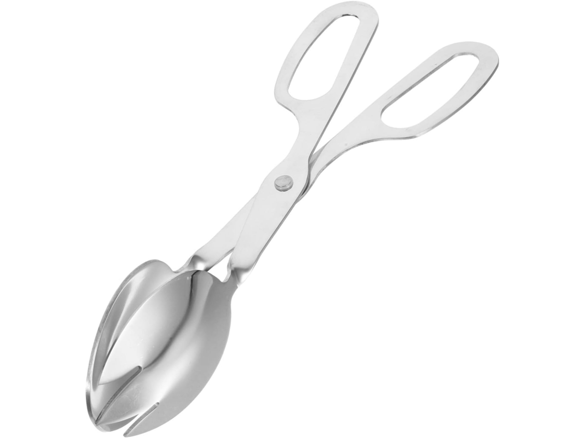 Pinça Para Salada Popetpop, 1 Peça, Em Aço Inoxidável, Resistente Ao Calor, Ideal Para Churrasco E Padaria, Cor Prata