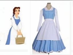 A Bela e a Fera Cosplay Princesa Belle Maid Outfit 2Xl