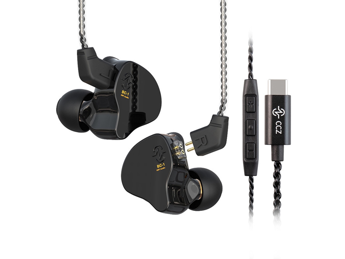 Fones de ouvido intra-auriculares Aetheria Ccz Melody com cancelamento de ruído e som estéreo Hi-Fi.