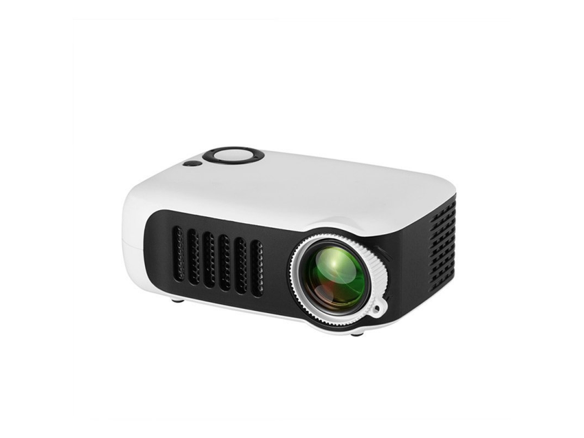 Projetor A2000 Digital Portátil Uso Doméstico 720P de Alta Definição Whiteus Plug