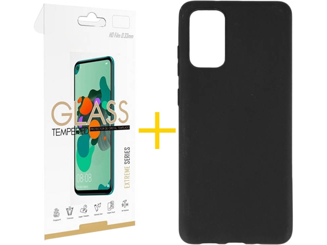 Kit Capa e Película Samsung Galaxy S20 FE SKYHE Liso Preto