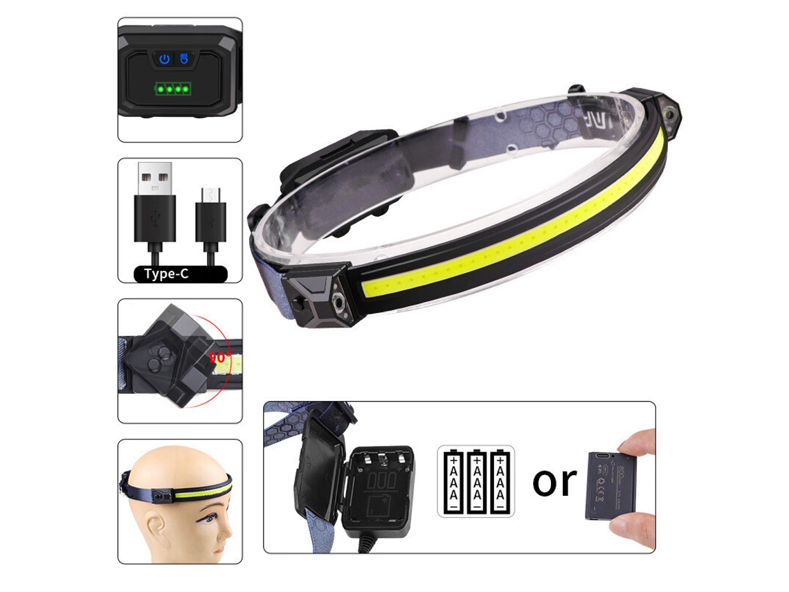 Luz de Pesca BRILVIBERA com Sensor, Mini, Recarregável