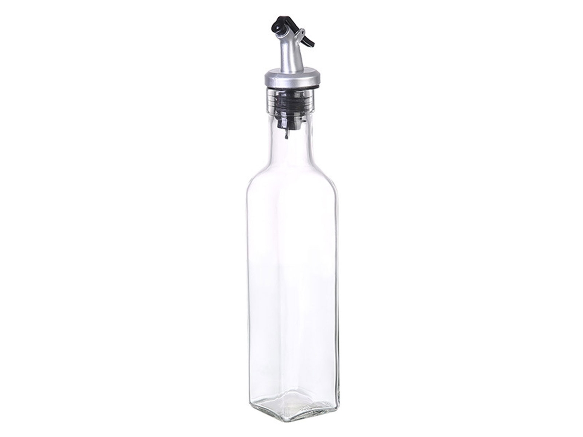 Conjunto de 2 Garrafas de Azeite e Vinagre Garrafa de Vidro Alta Quadrada para Cozinha. NEVEANCE