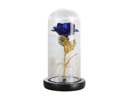 Rosa De Cristal Com Luzes E Flores Conservadas, Presentes Para Mulheres Amigas Esposa