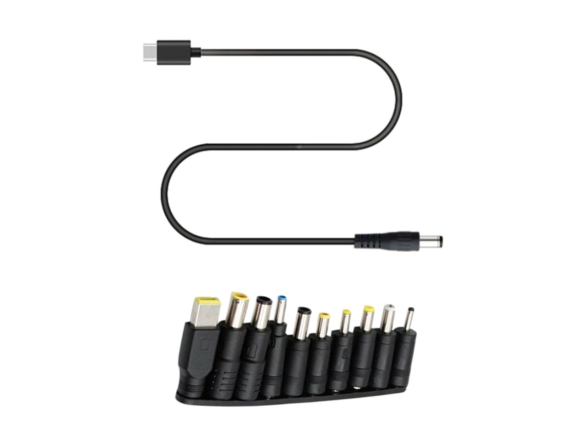 100w Usb Tipo C Cabo De Carregamento Do Adaptador De Alimentação Do Portátil Com 10 Para A Tomada Da C.c.