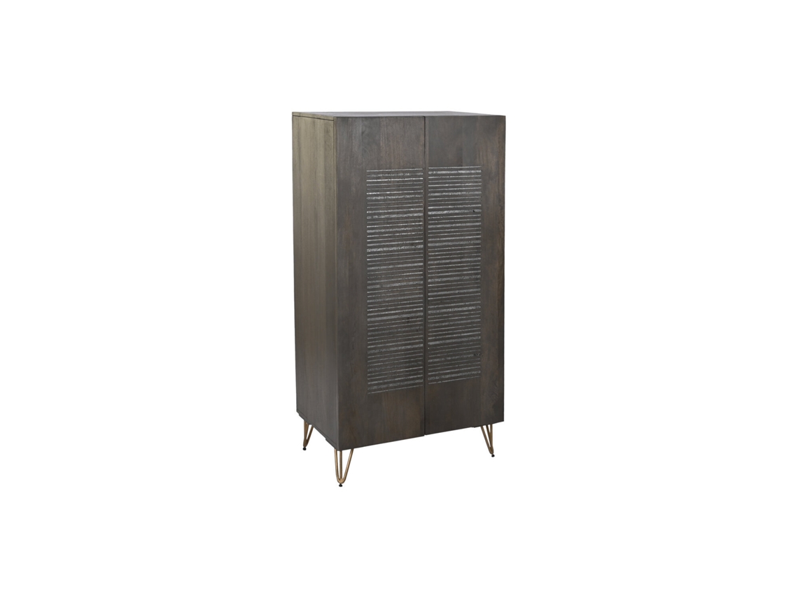Guarda-roupa em metal mango, marrom, 70x45x142cm