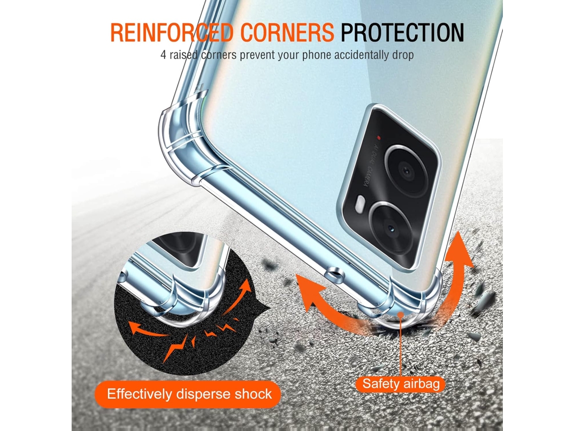 Capa Realme Vidros Temperados Proteção Para Oppo Oppo A96 4g / A76 4g / Realme 9i Hongwe. Transparente