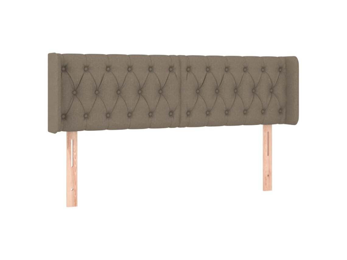 Cabeceira de Cama com Abas Tecido Cinzento Acastanhado MAISON EXCLUSIVE (163x16x78 cm)