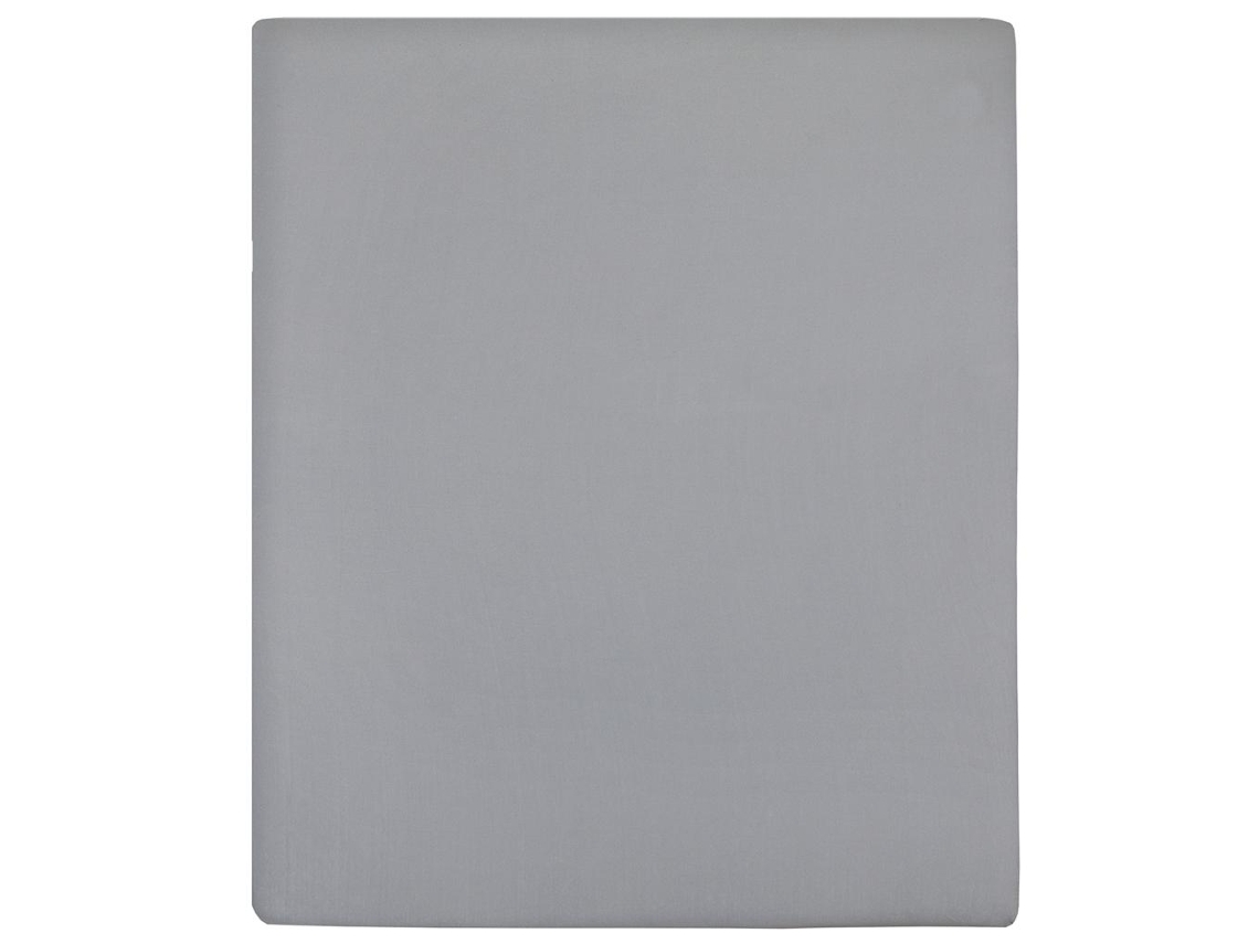 Conjunto 2 Lençol Ajustável Jersey Vidaxl Cinzeto Algodão (200 X 140 Cm)