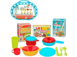 Utensílios de Cozinha COLORBABY Cesta de compra com 34 acessórios de cozinha