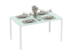 Mesa de Cozinha Dobrável Oval 163x80x75 Cm Branco ETOWN COMMERCE GMBH